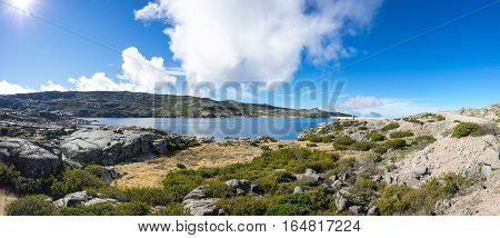 Lagoa Comprida is the largest lake of Serra da Estrela Natural park Portugal