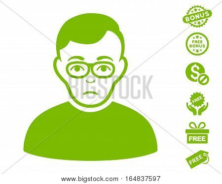 Downer icon with free bonus design elements. Vector illustration style is flat iconic symbols eco green color white background.