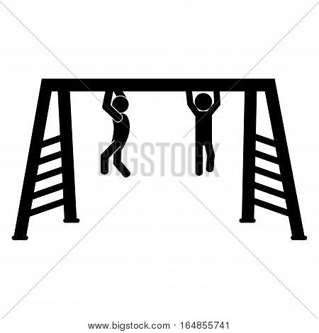 monkeybars playground related icon image vector illustration design