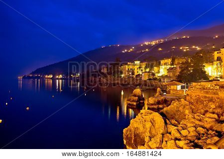 Lovran Waterfront Evening Blue View