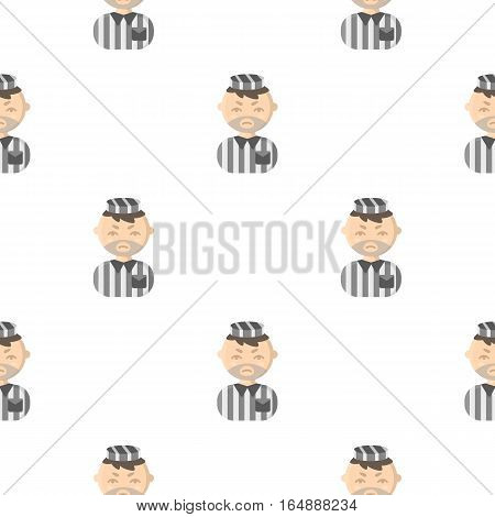 Prisoner cartoon icon. Illustration for web and mobile.