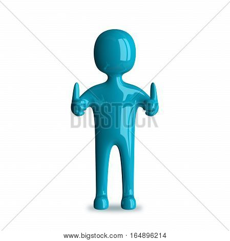 3D Man, Thumbs Up