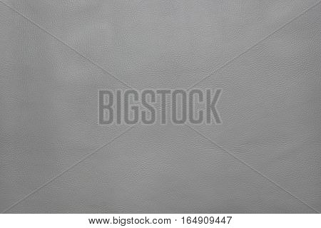 Grey leather texture, background natural fabric material