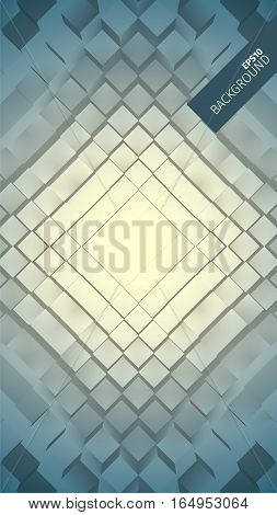 Abstract geometric vector background. Grid of boxes. Angular shape. For web or printing