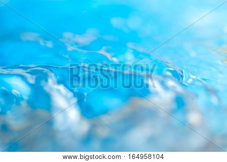 Abstract Macro Of Moving Waves On Luquid