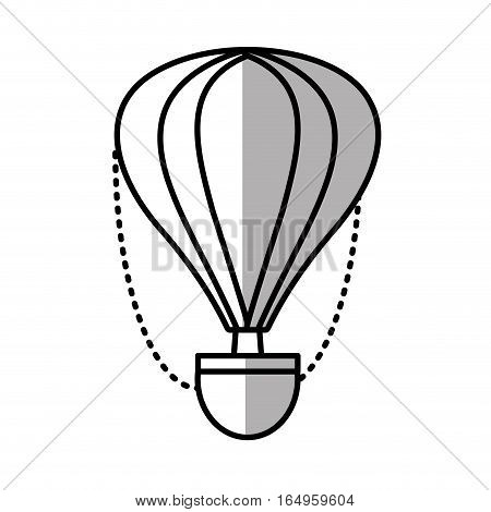 airballoon recreation vacation travel line shadow vector illustration eps 10