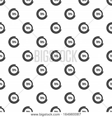 Download bar, 70 percent pattern. Simple illustration of download bar, 70 percent vector pattern for web
