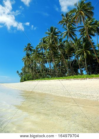 Sandy Beach In Lavena Village On Taveuni Island, Fiji