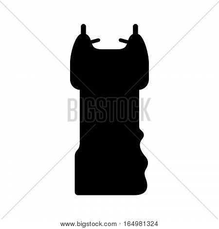 Electroshock weapon ( shade picture ) on white