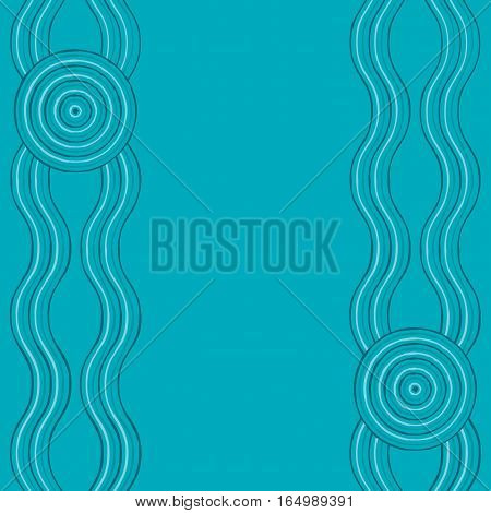 Australian Aboriginal Art Background In Vector Format.