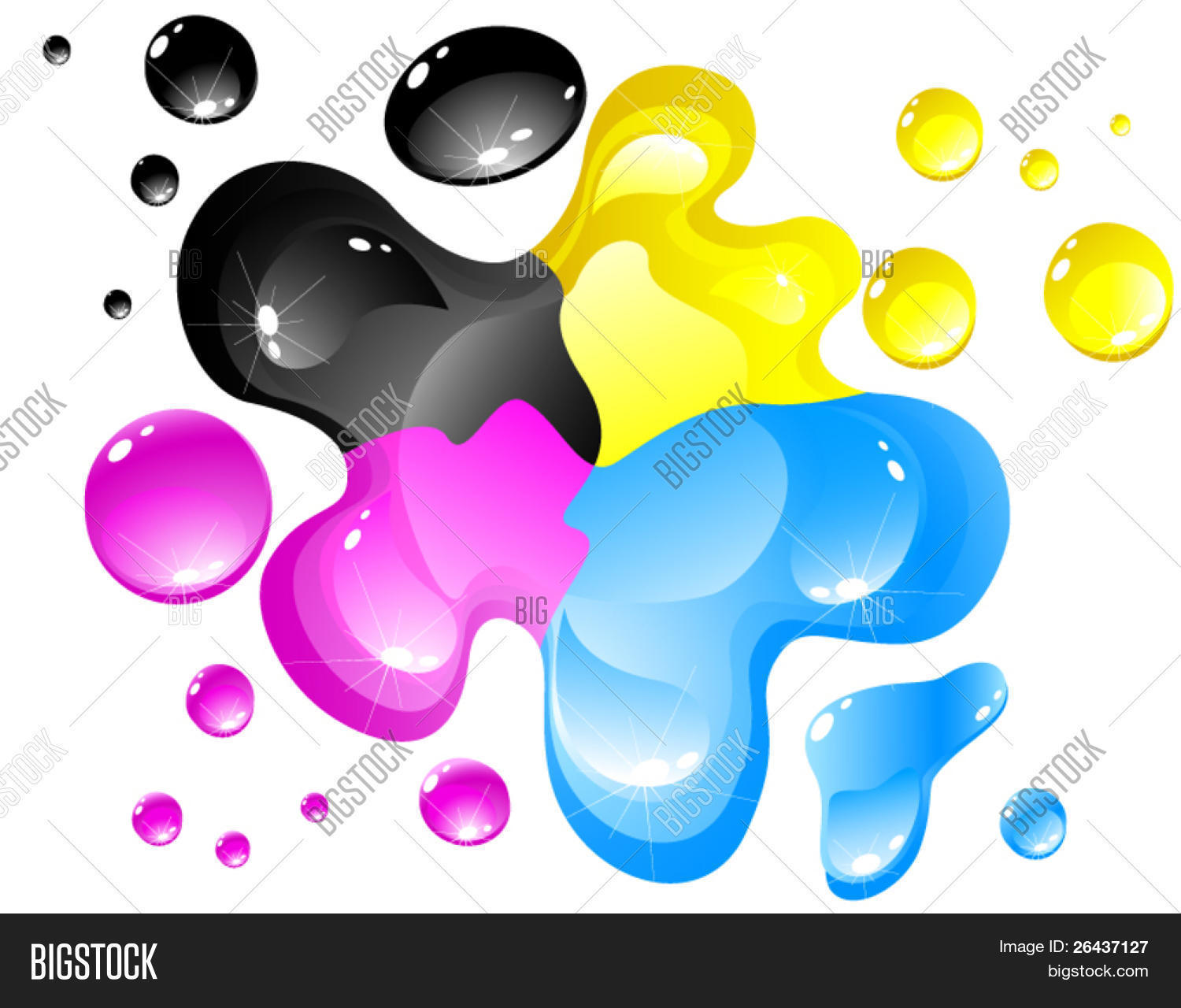 CMYK Splash Vector & Photo (Free Trial) | Bigstock