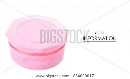 Repellent Against Moths In A Pink Box Pattern On A White Background Isolation