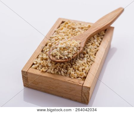 Fragrant Dried Parsnip On A White Acrylic Background