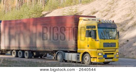 Kontti Semi Truck osa ajoneuvojen-sarja