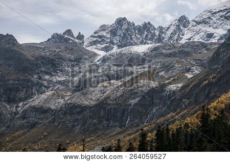 Lower Arkhyz, Karachay Cherkess Republic. Sofia Glacier