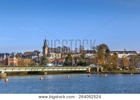 View Of Kettwig Historic Center From Ruhr River, Germany