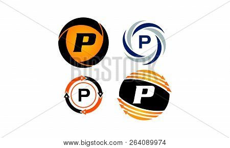 Dynamic Rotation Marketing P Distribution Set Logo