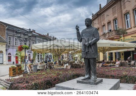 The Statue Of Jasa Tomic In Novi Sad, Serbia
