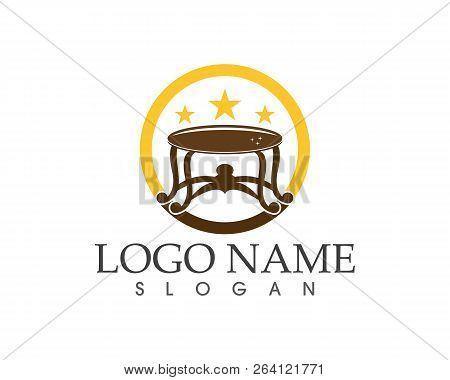 Table Furniture Icon Logo Design Vector Template