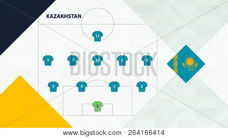Kazakhstan Team Preferred System Formation 4-5-1, Kazakhstan Football Team Background For European S