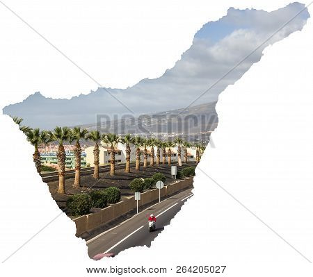 Motorway Tf-1 Tenerife Map Canary Islands Spain Highway