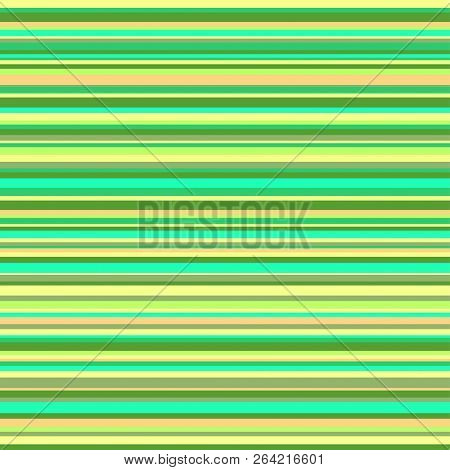 Seamless Pattern With Horizontal Lines. Striped Multicolored Background. Abstract Texture With Strip