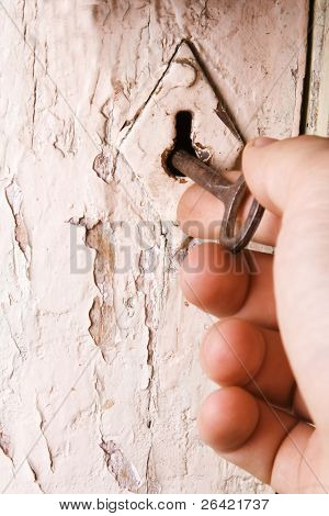 key in keyhole