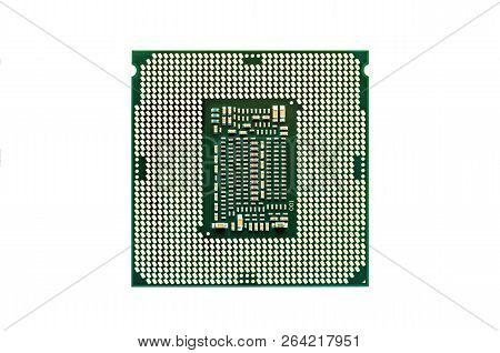 Central Processing Unit Chip.cpu Isolated On White