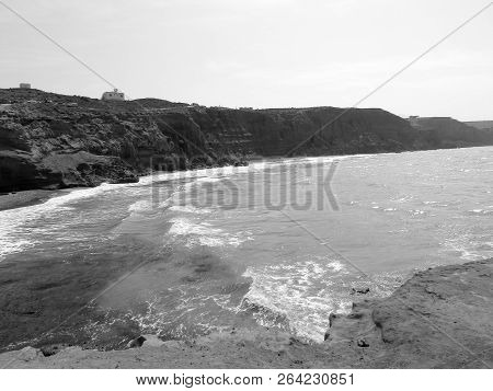 Sid El Bachir Island And Waves And Rocks