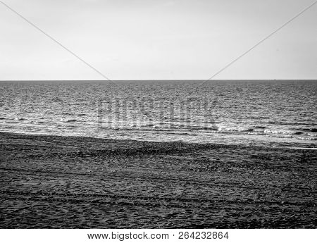 Saaidia Sunset Beach And Waves And Rocks