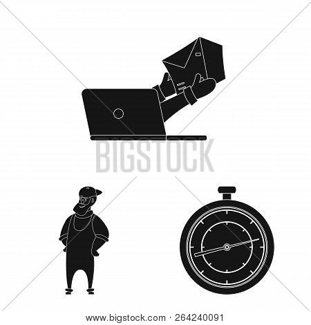 Vector Illustration Of Goods And Cargo Sign. Set Of Goods And Warehouse Vector Icon For Stock.