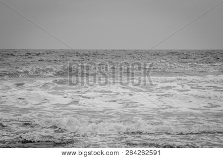 Saaidia Sunset Beach And Waves With Sunset