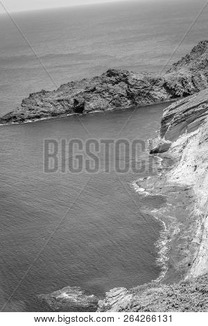3 Fourches Beach In Summer In Black And White