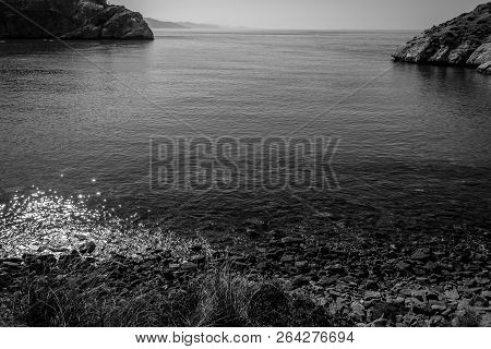 Jebha Island And Waves And Rocks