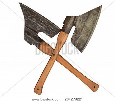 Axes Ax Knife Crossed Butcher Craftmanship Meat