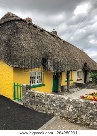 Adare, Ireland - 13 July,2018: Adare Is A Small Village In County Limerick, Ireland,architectural Fo