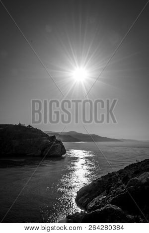 Jebha Island And Waves And Rocks