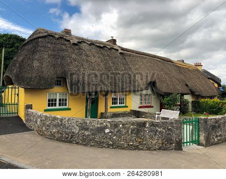 Adare, Ireland - 13 July,2018: Adare Is A Small Village In County Limerick, Ireland,architectural Fo