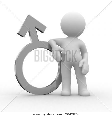 Símbolo de Metal masculino