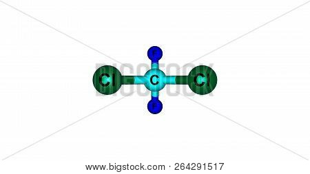 Dichlorodifluoromethane Molecular Structure Isolated On White