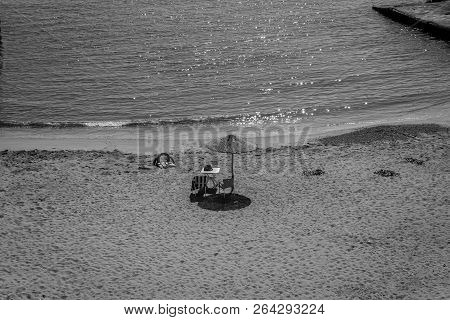 Houcima Beach And Waves And Rocks