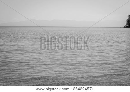 Houcima Beach And Waves And Rocks