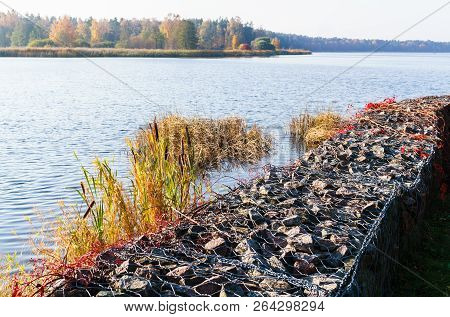 Masonry On The Banks Of The River Lielupe In Latvia