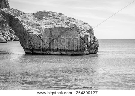 Houcima Beach And Waves And Rocks