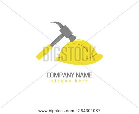 Repair Home Logo  - White Background Illustartion Design