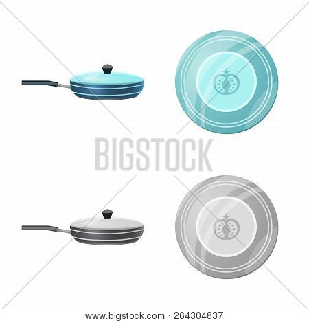 Vector Design Of Kitchen And Cook Icon. Collection Of Kitchen And Appliance Stock Vector Illustratio