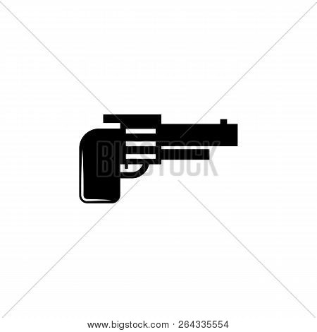 Weapon, Revolver Icon. Element Of Military Illustration. Signs And Symbols Icon For Websites, Web De