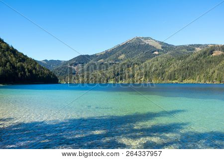 View Of The Lake Erlaufsee, Mariazell, Austria