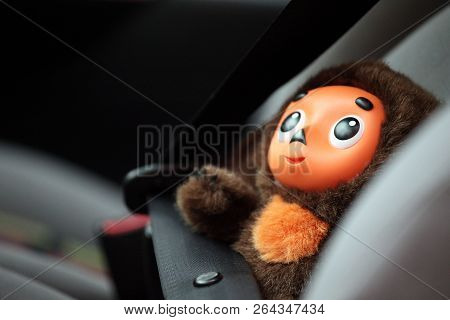Car Safety Belt Wool Toy Cheburashka Moscow October 21