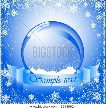 wektor snow globe